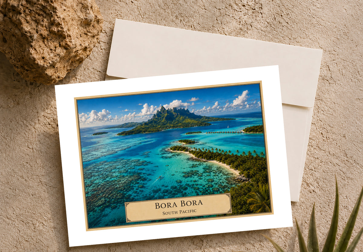 Bora Bora — Botanical Expedition Art Card