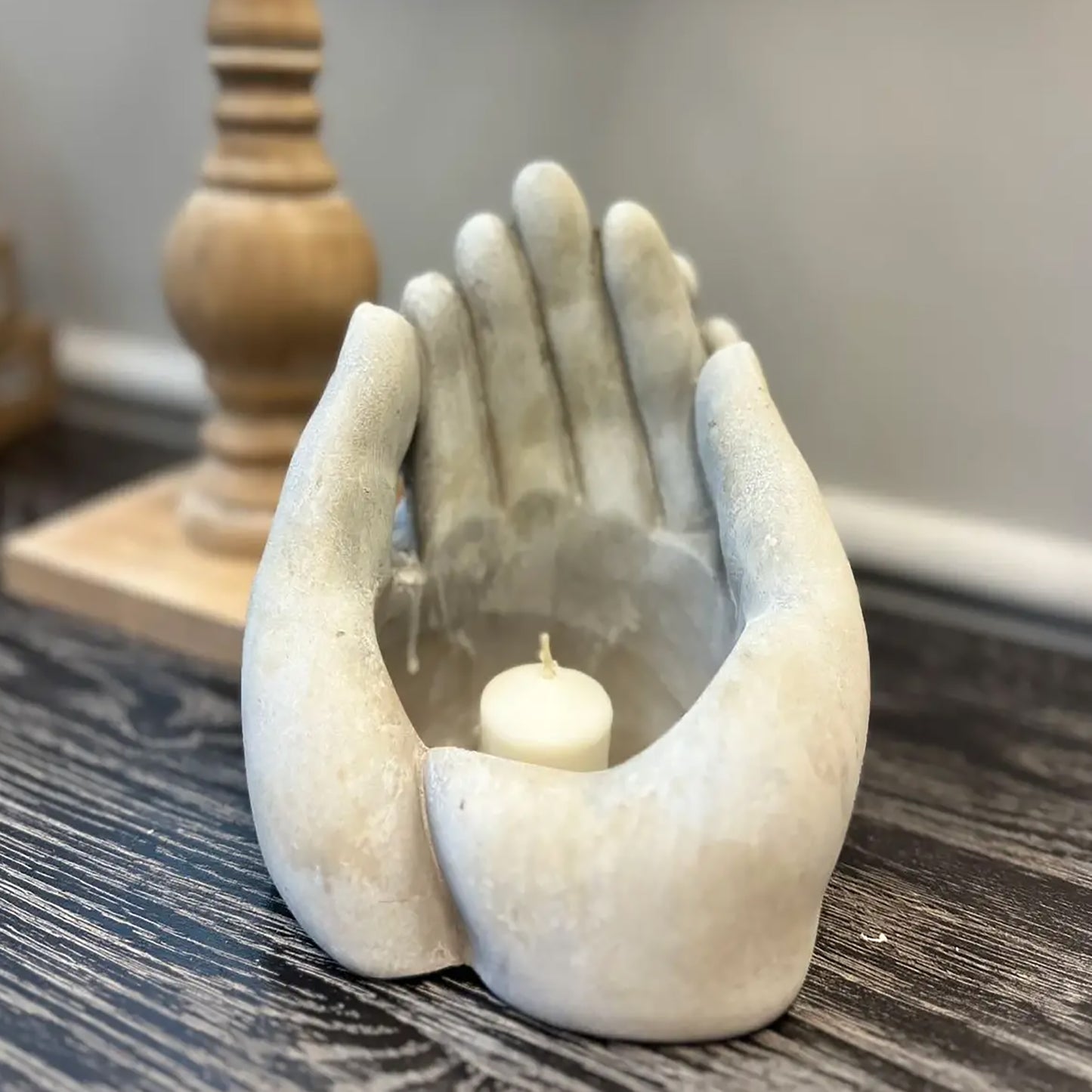 Cement Hands Cactus Succulent Planter - Large