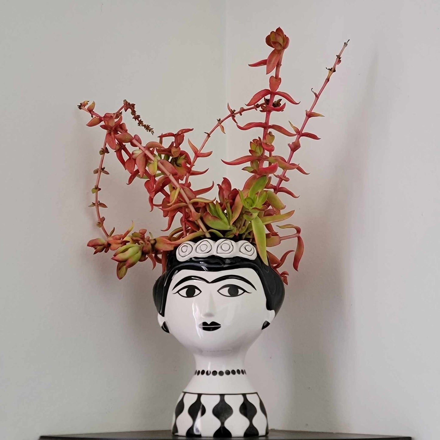 Ceramic Vase - Marisol - Black & White