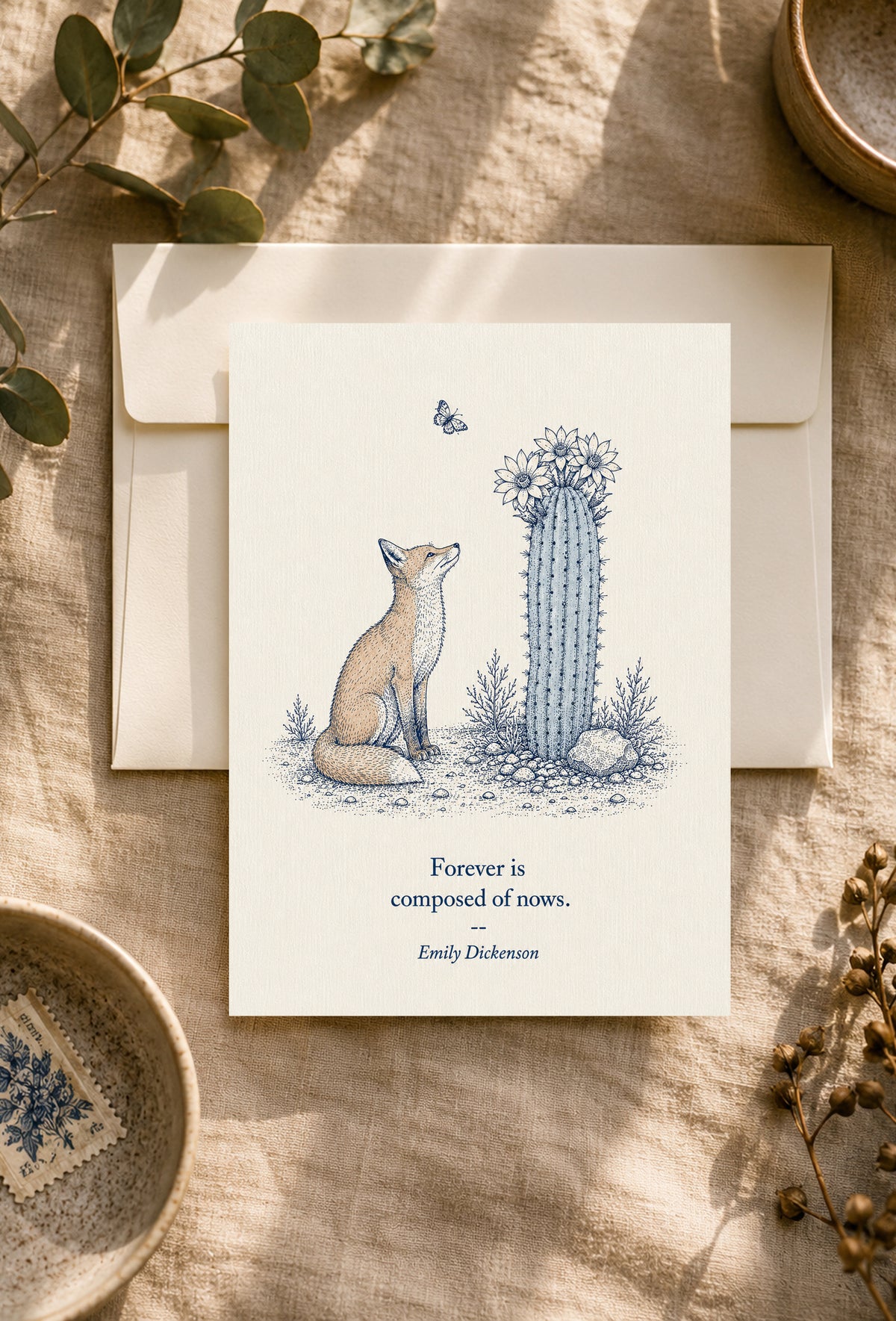Fox — Small Society Art Card