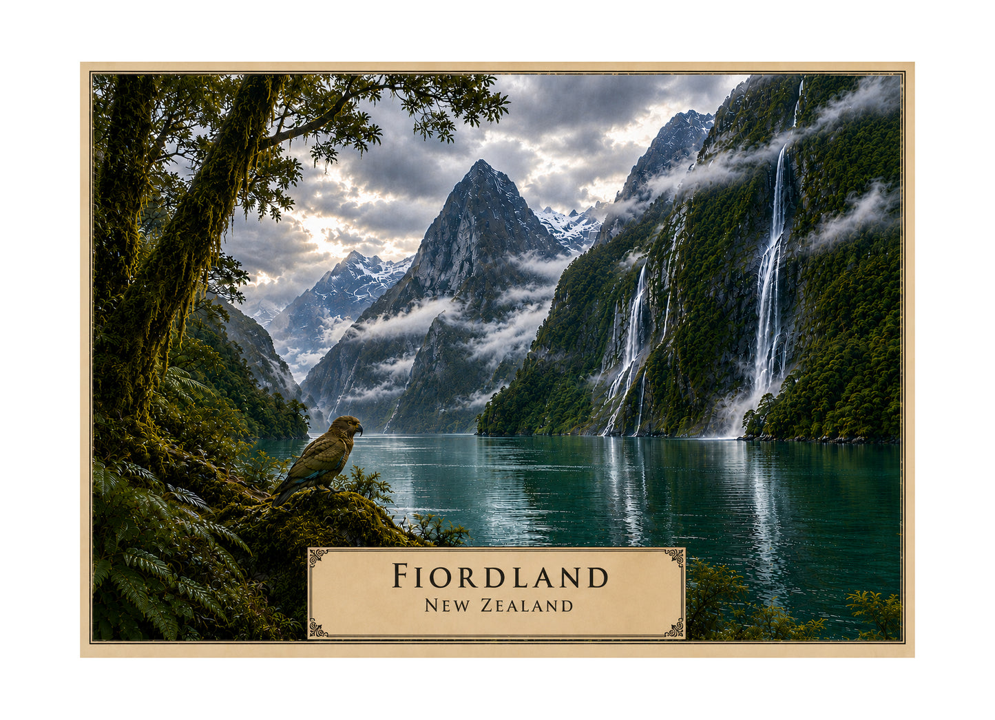 Fiordland botanical expedition 5 x 7 art card by Shangri-Ha Cactus Ranch