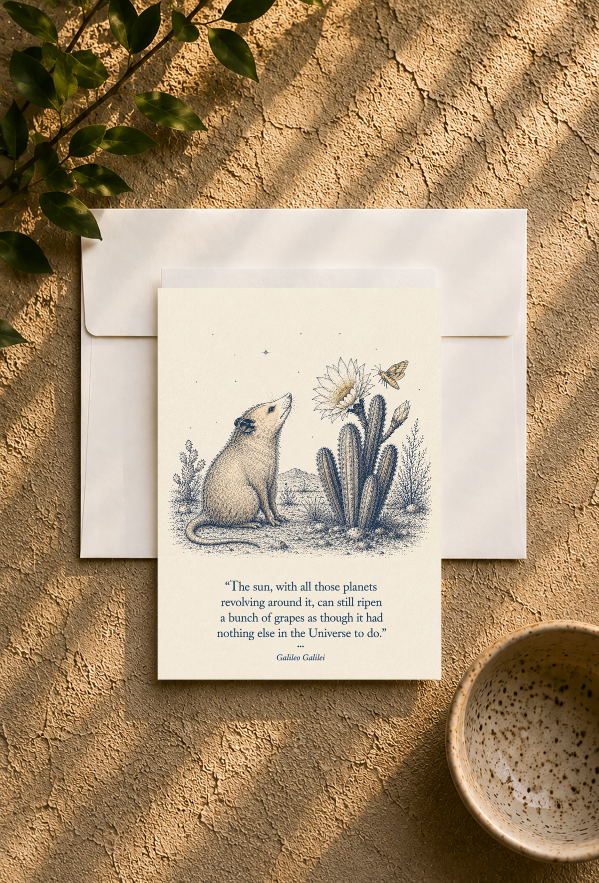 Opossum — Small Society Art Card