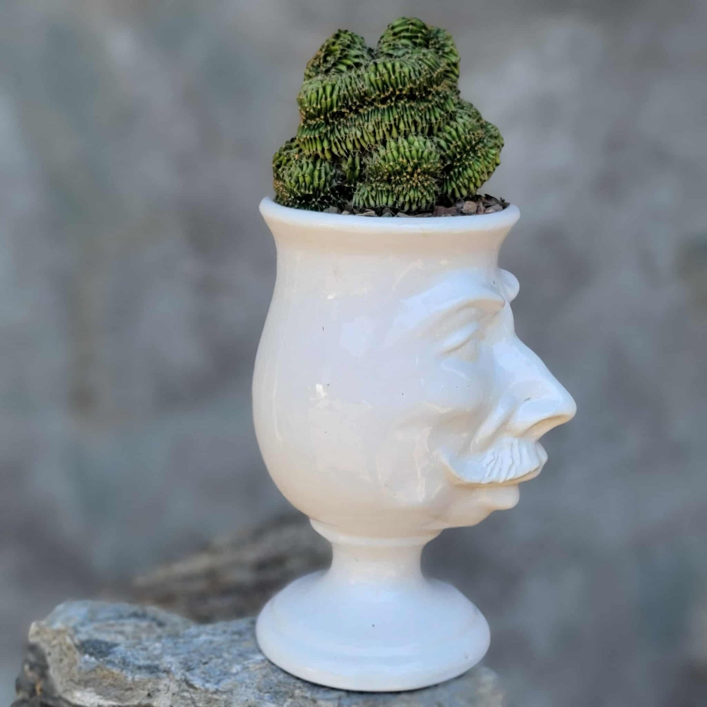 Moor's Head Caltagirone Ceramic Vase - New Age Line - Man