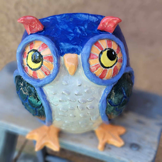 Handmade Ceramic Owl Planter