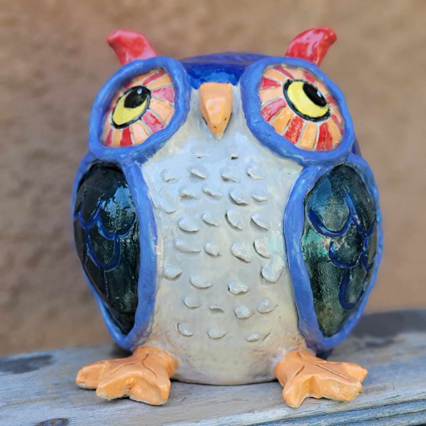 Handmade Ceramic Owl Planter