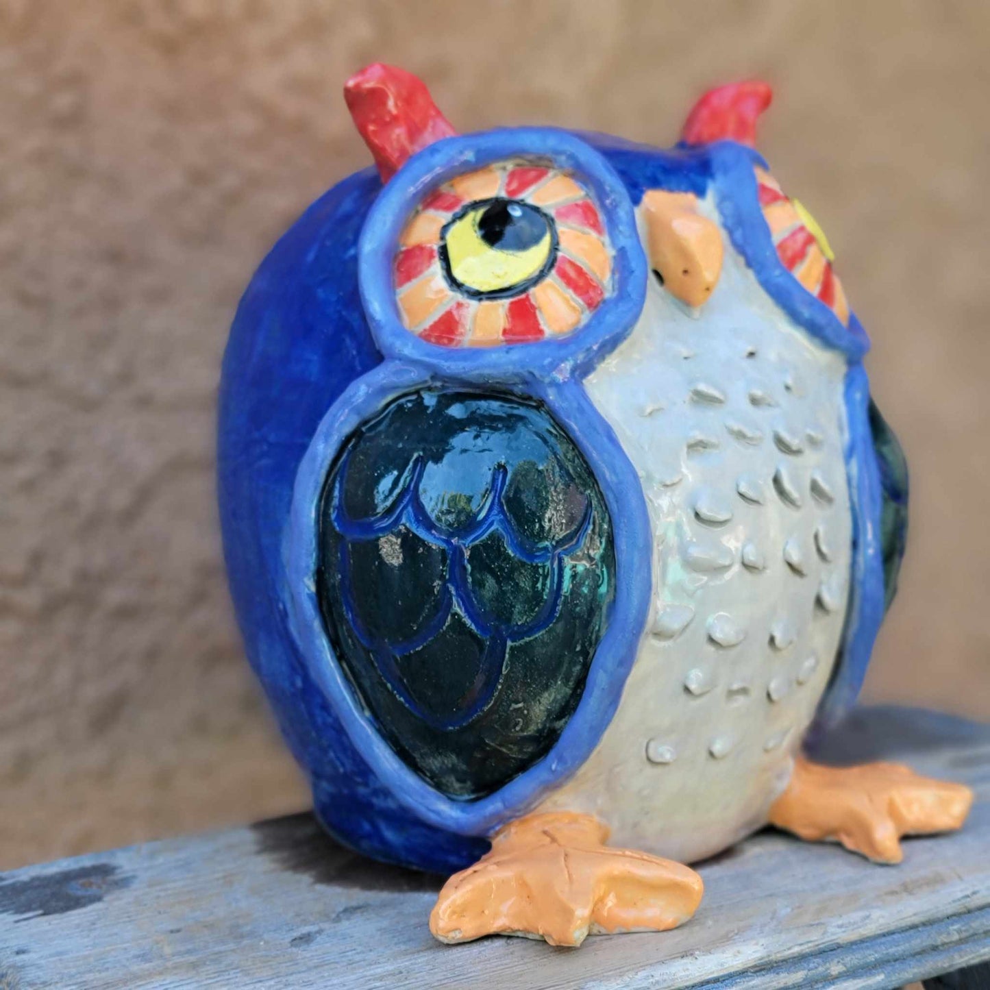Handmade Ceramic Owl Planter