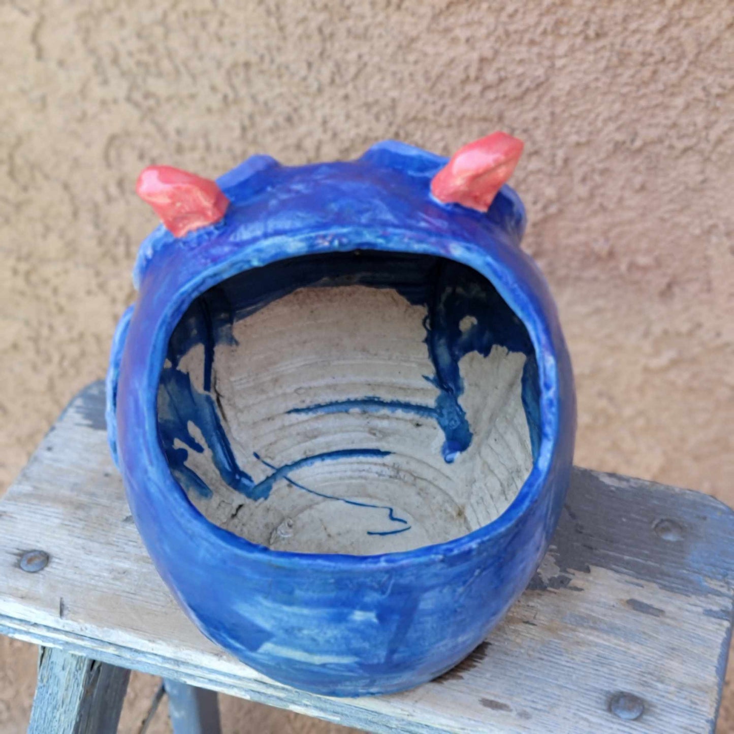 Handmade Ceramic Owl Planter