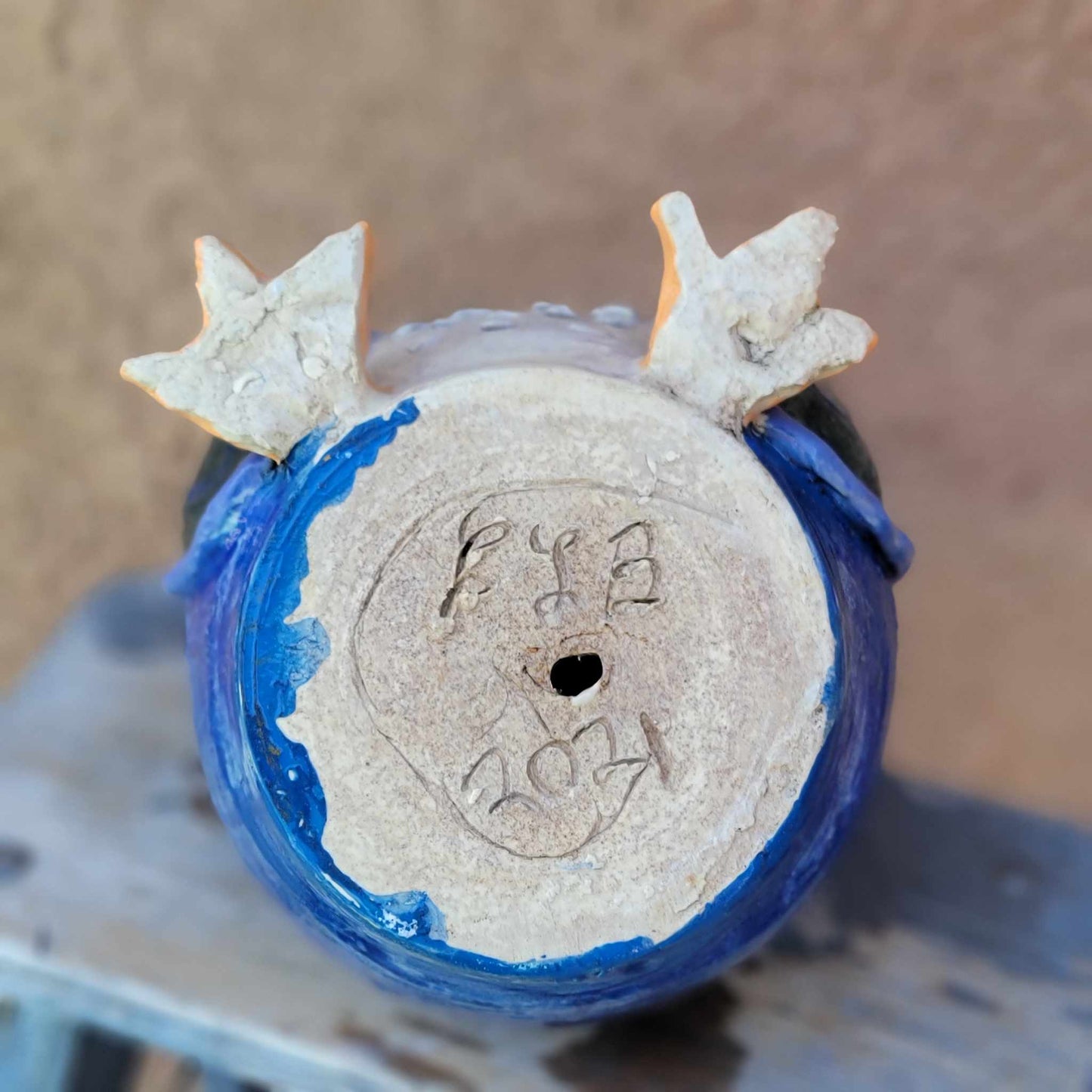 Handmade Ceramic Owl Planter