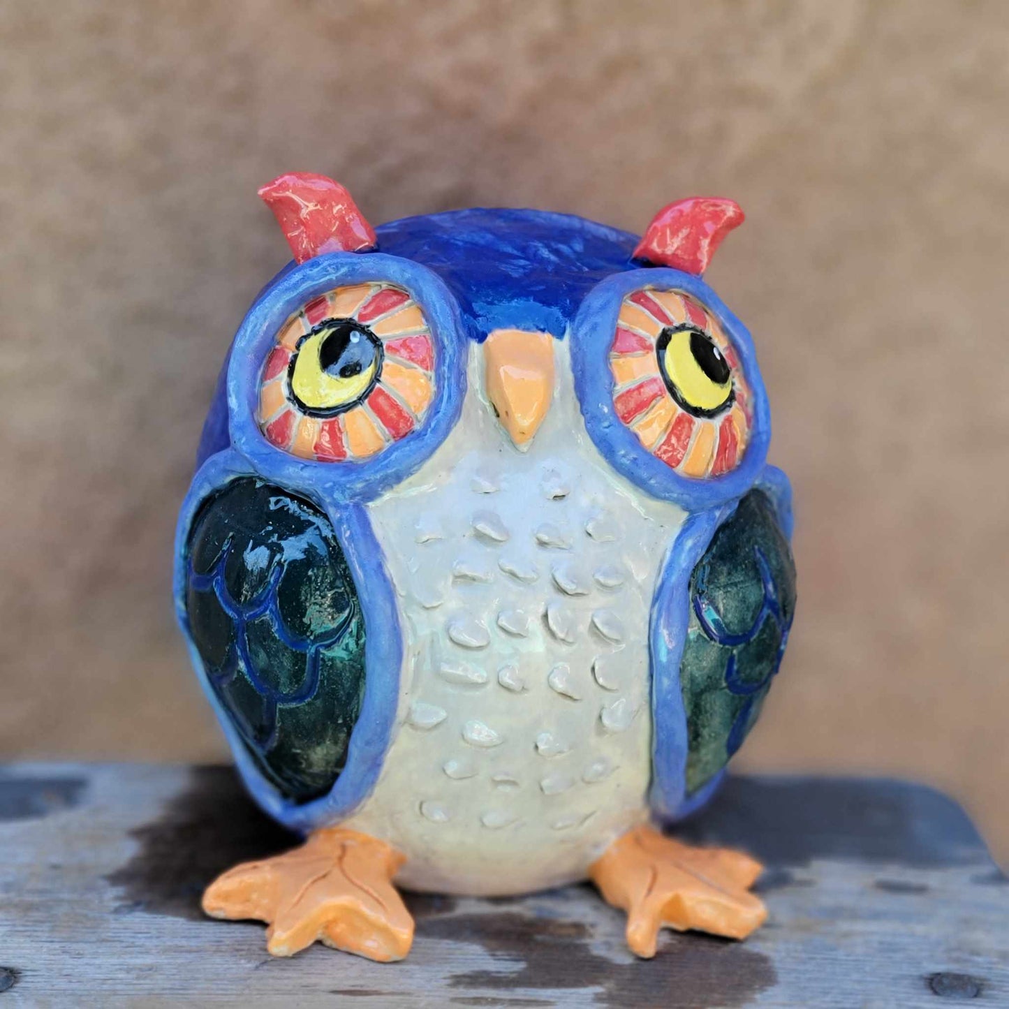 Handmade Ceramic Owl Planter