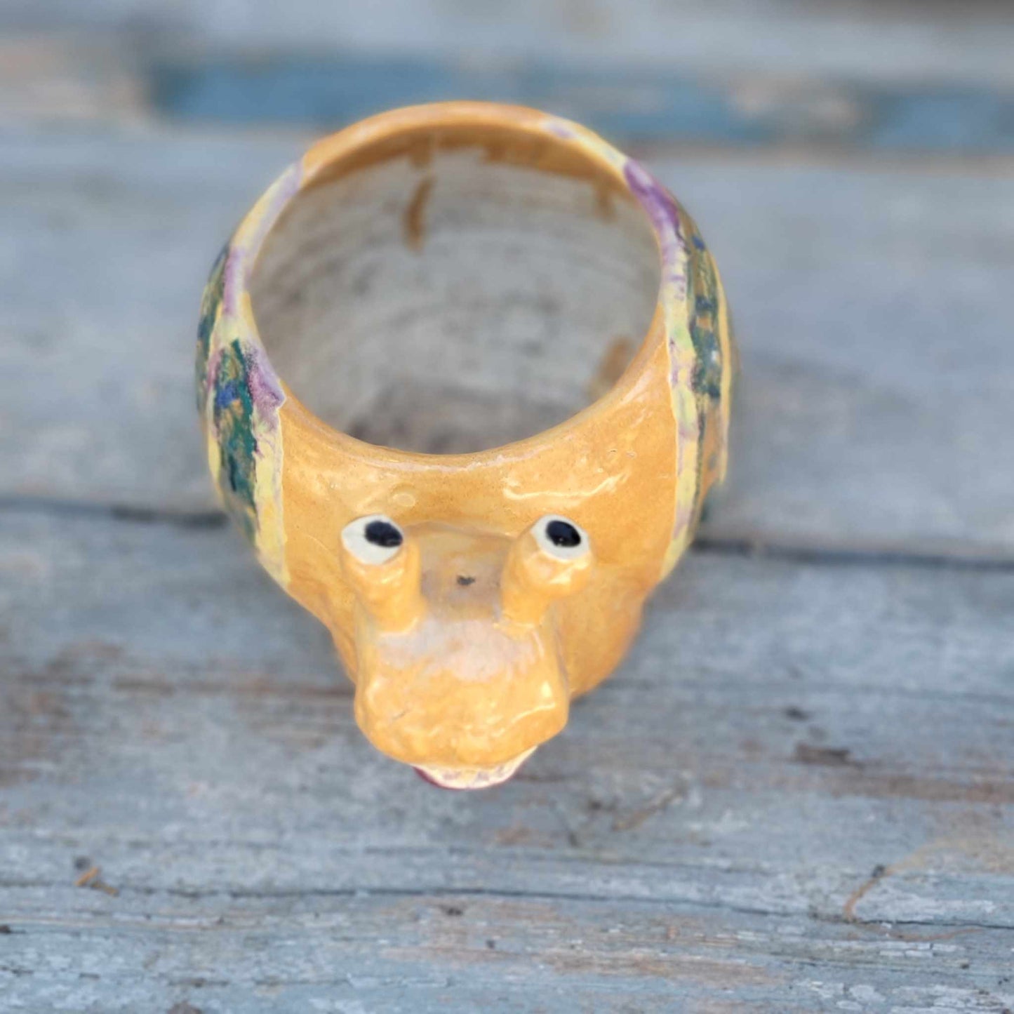 Handmade Ceramic Snail Planter