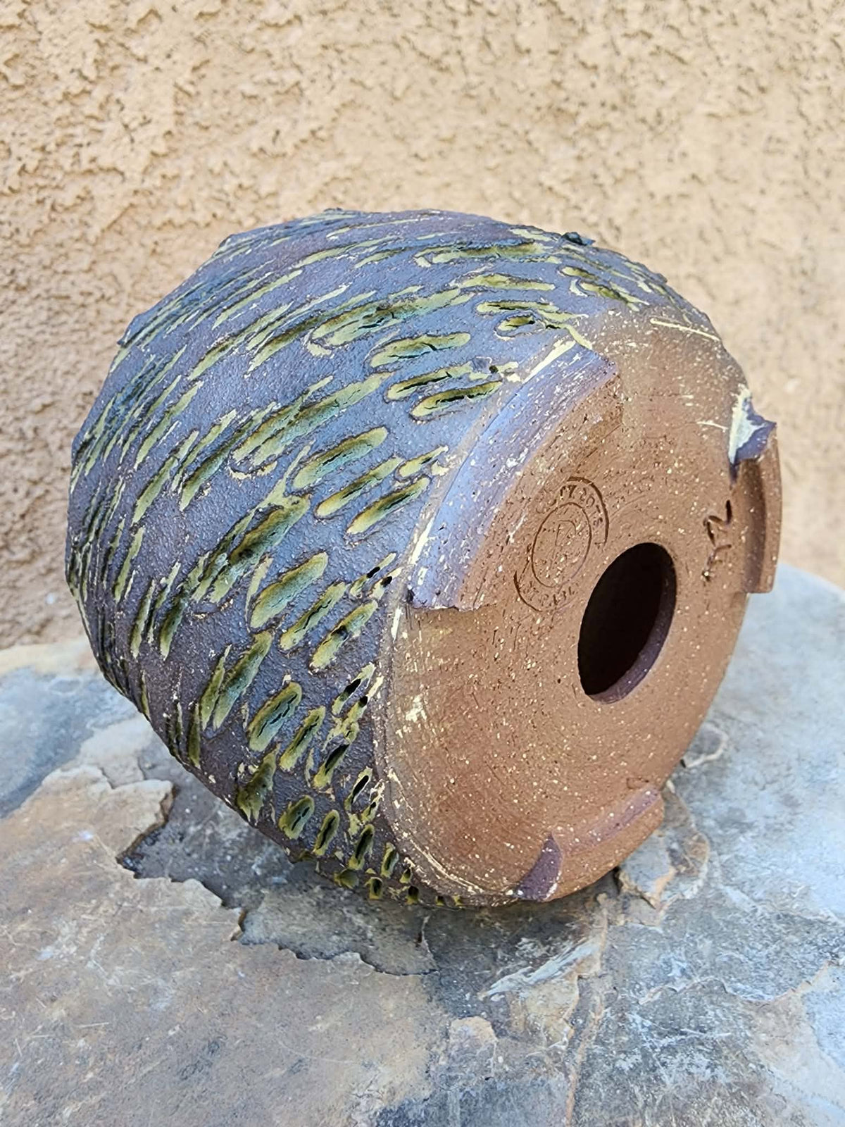 Handmade Pottery -Golden Fault Basin No. 227