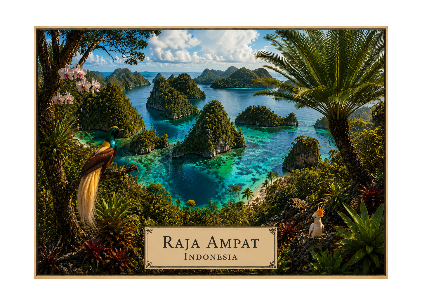 Galápagos botanical expedition 5 x 7 art card by Shangri-Ha Cactus Ranch