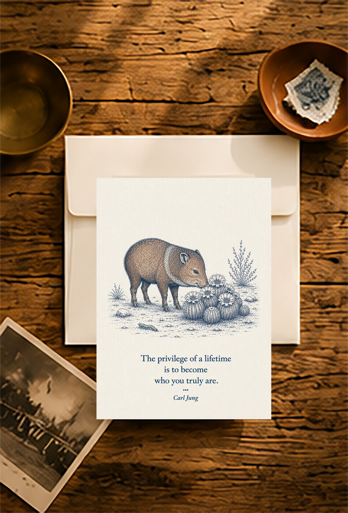 Javelina — Small Society Art Card