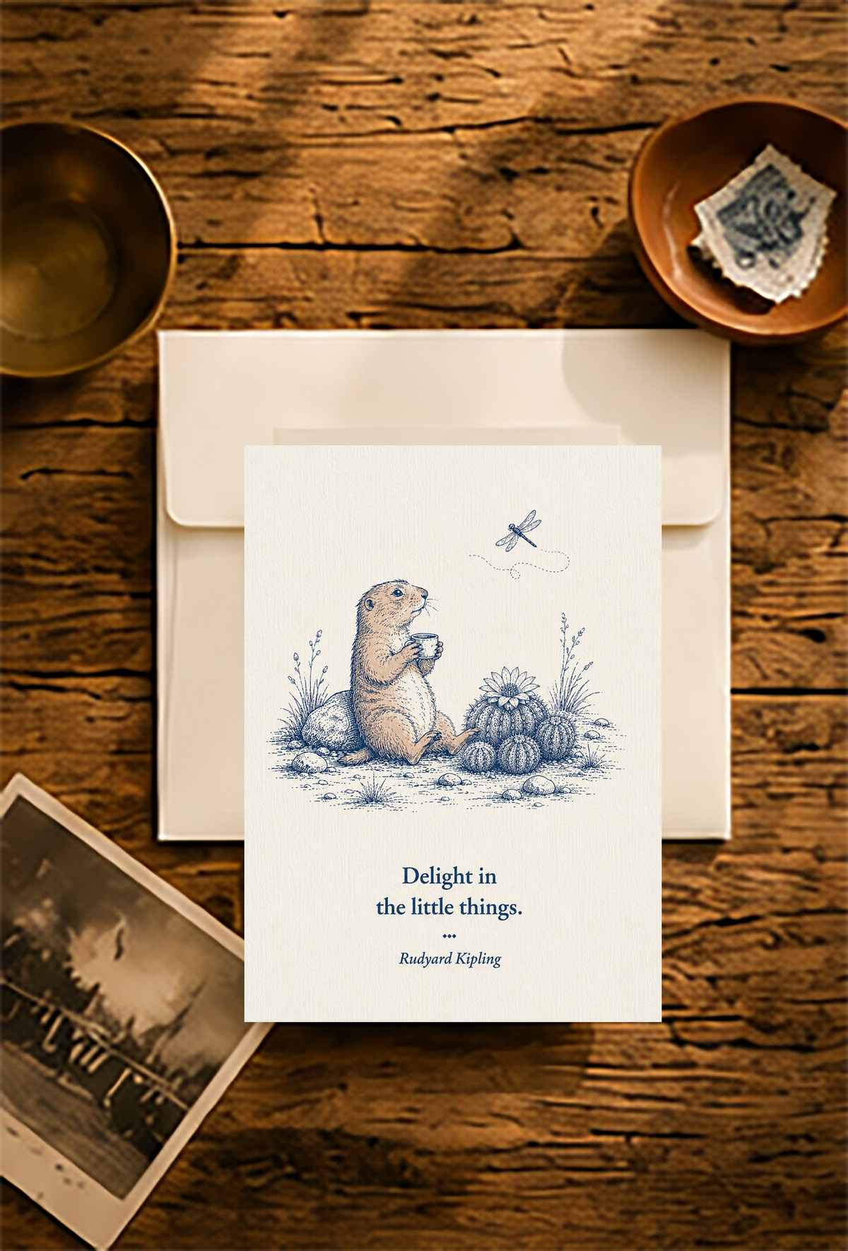 Prairie Dog — Small Society Art Card