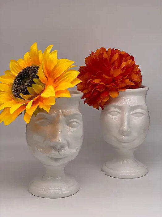 Moor's Head Caltagirone Ceramic Vase - New Age Line - Man