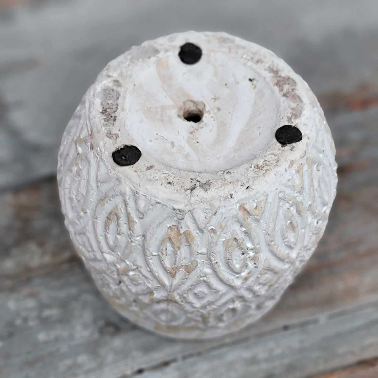 Shabby Chic Cement Planter