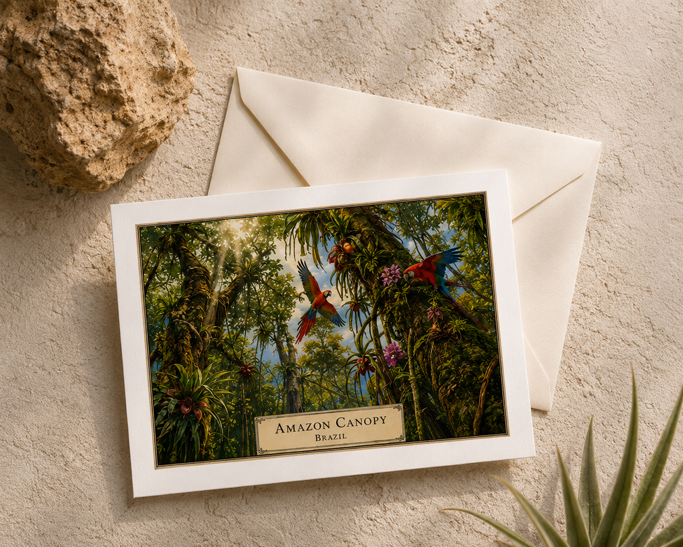 Amazon Canopy — Botanical Expedition Art Card