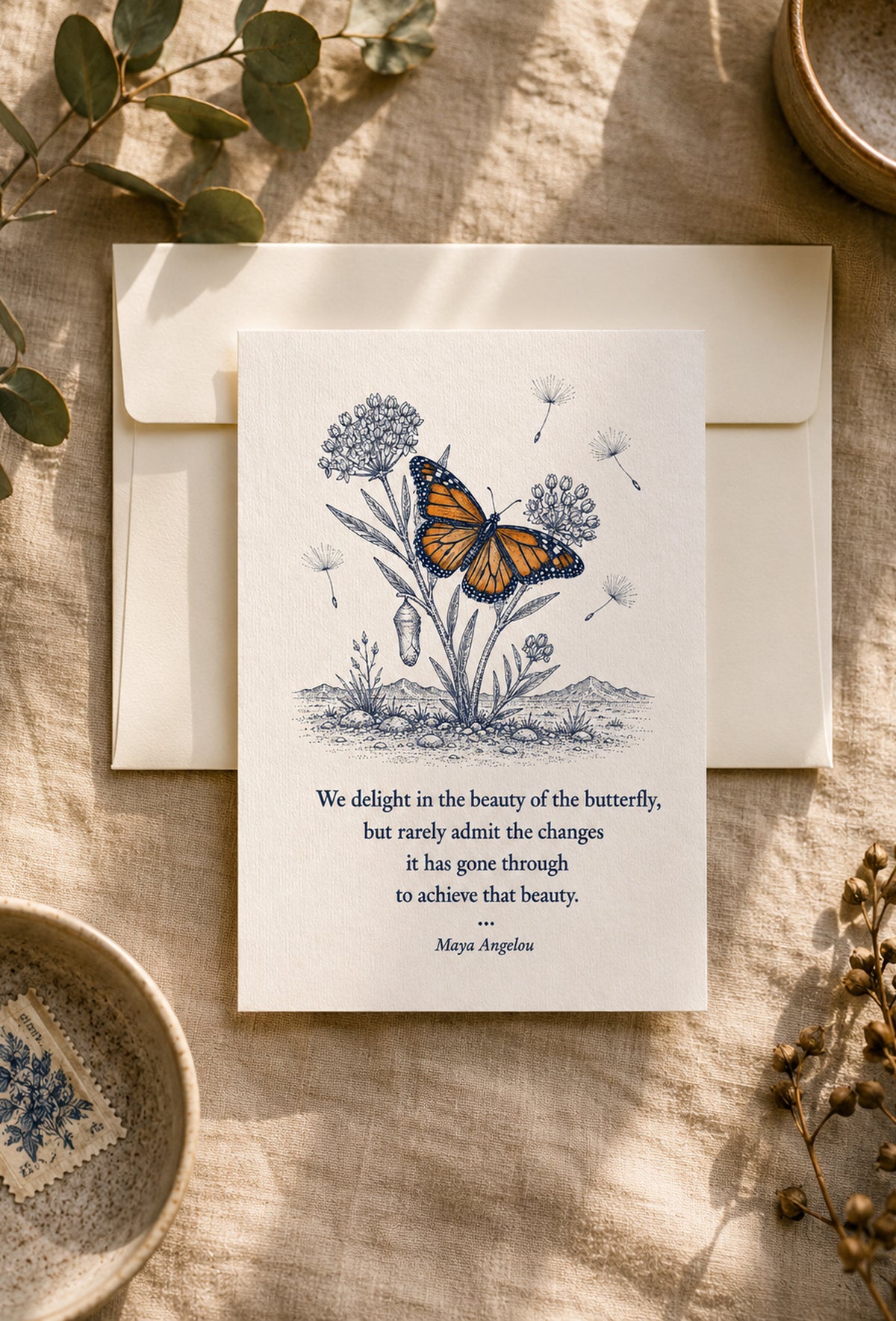 Butterfly — Small Society Art Card
