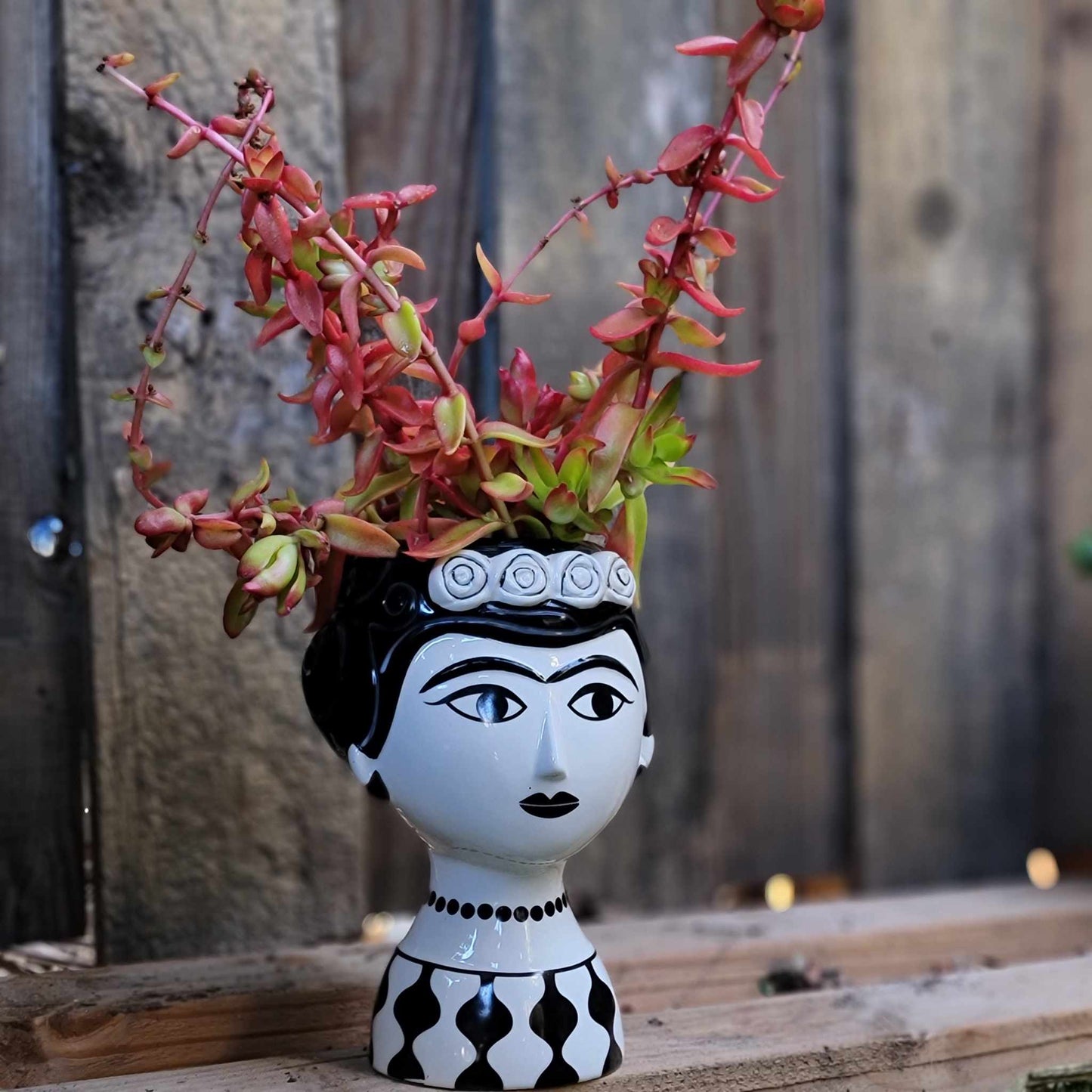 Ceramic Vase - Marisol - Black & White