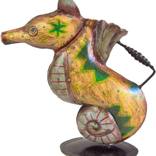 Iron Seahorse Watering Can