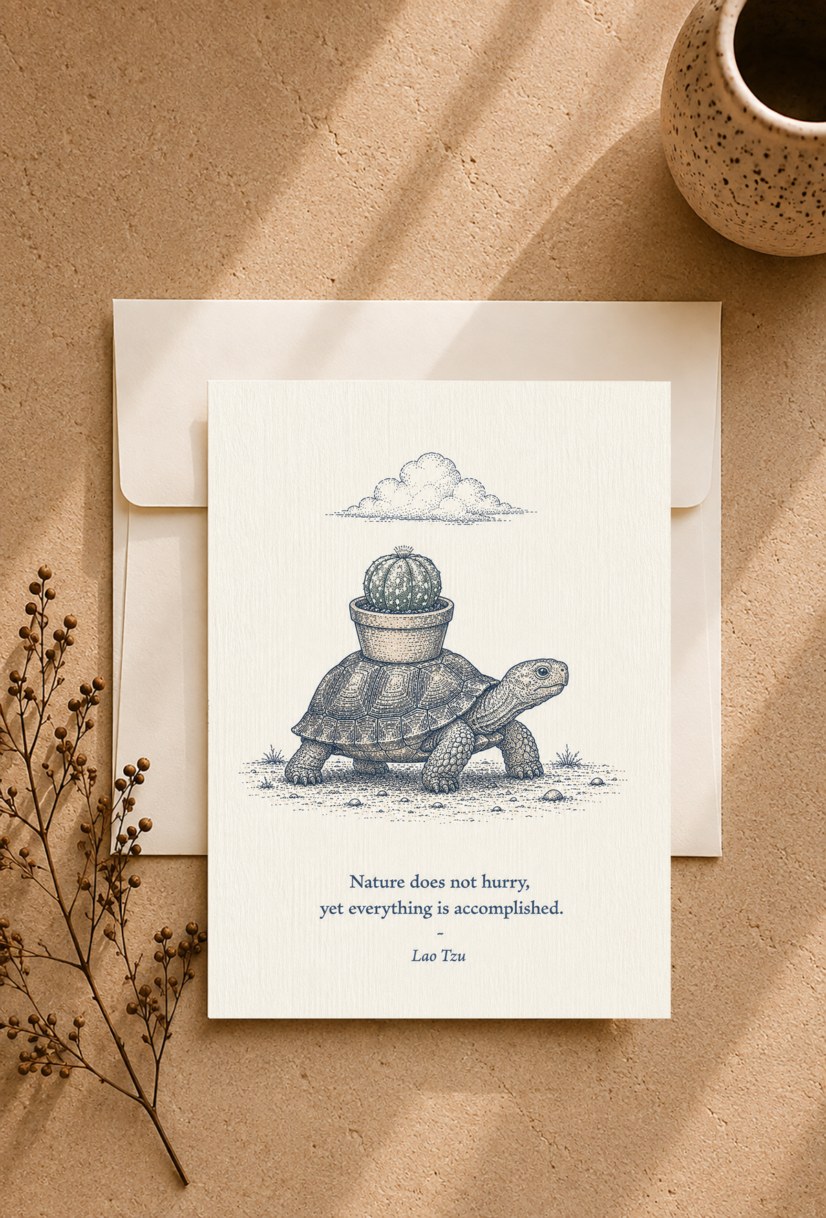 Tortoise — Small Society Art Card
