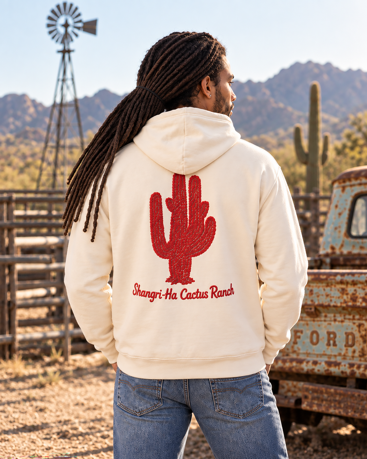 Shangri-Ha Cactus Ranch × BIENTEVEO Cactus Hoodie