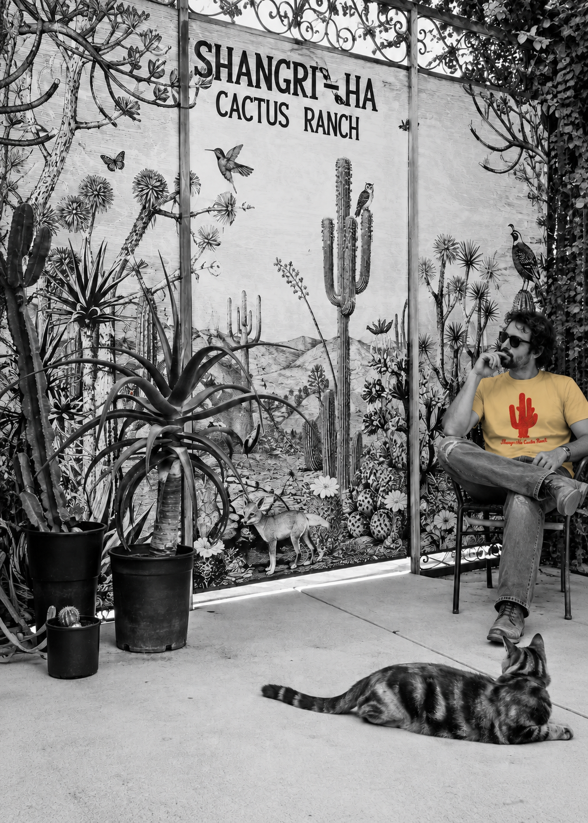 Shangri-Ha Cactus Ranch × BIENTEVEO Cactus T-Shirt