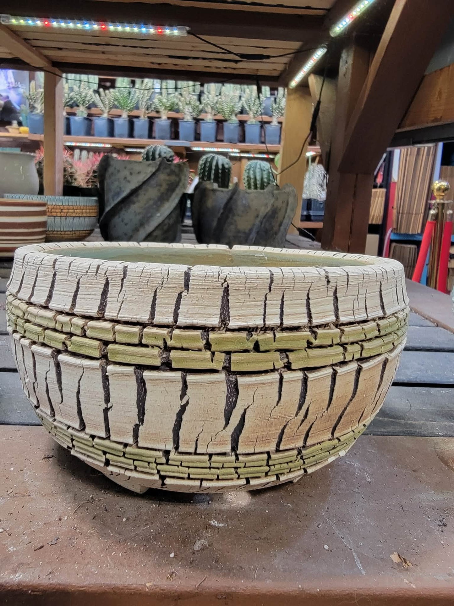 Handmade Pottery - Limestone Terrace Basin No. 204