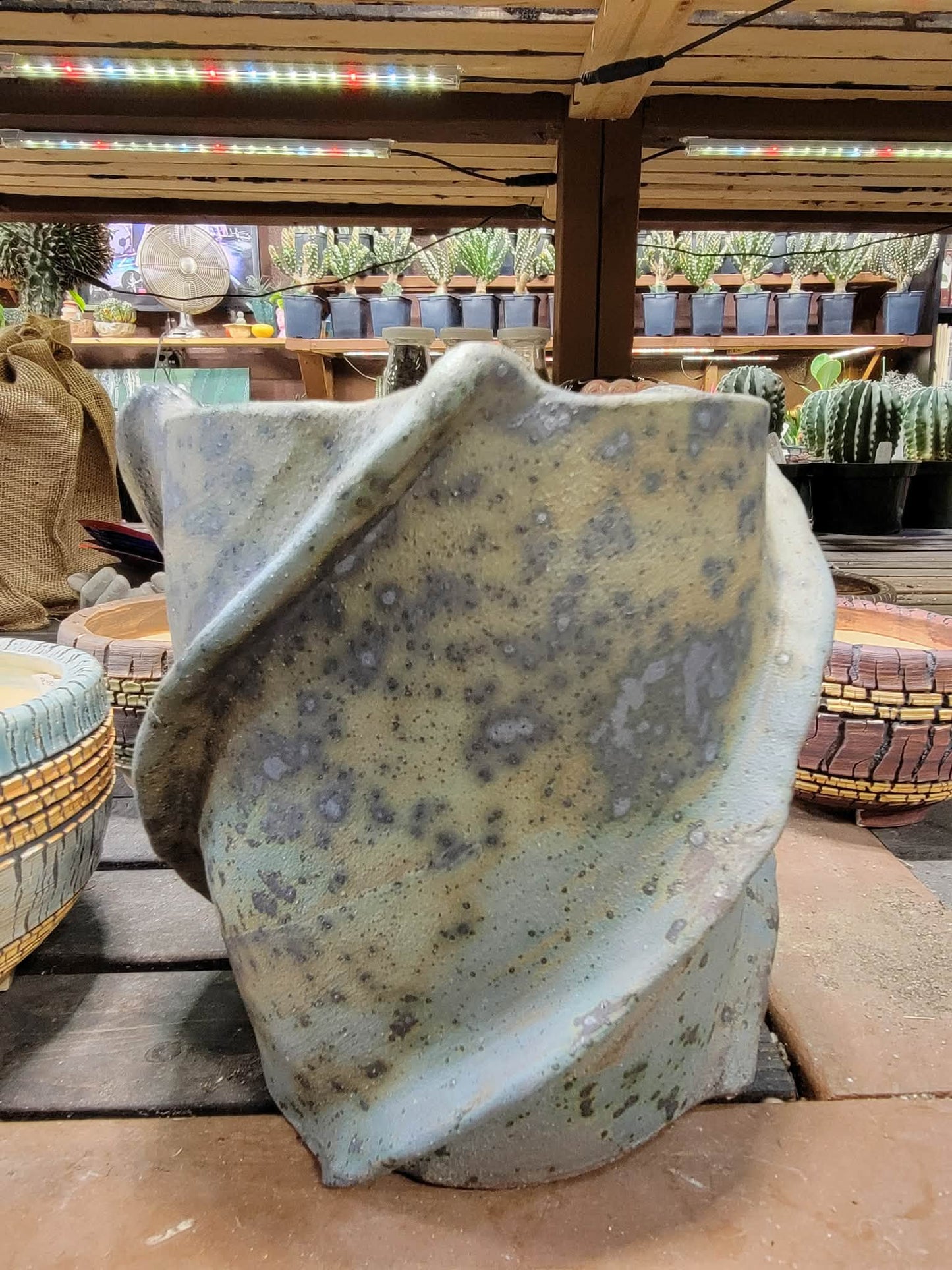 Handmade Pottery - Wind Fold Vessel No. 192