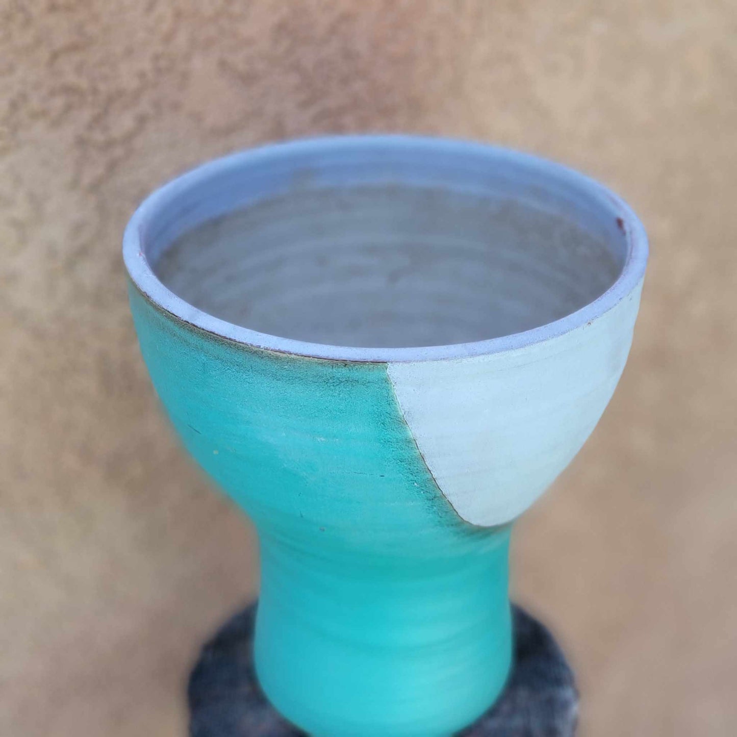 African Tribal Planter - Turquoise
