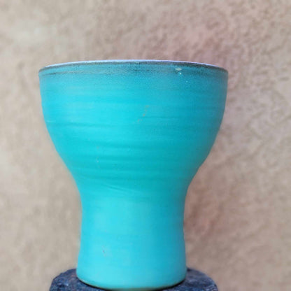 African Tribal Planter - Turquoise