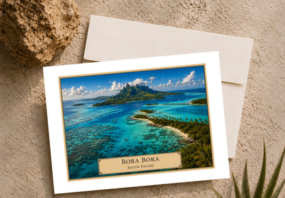 Bora Bora — Botanical Expedition Art Card