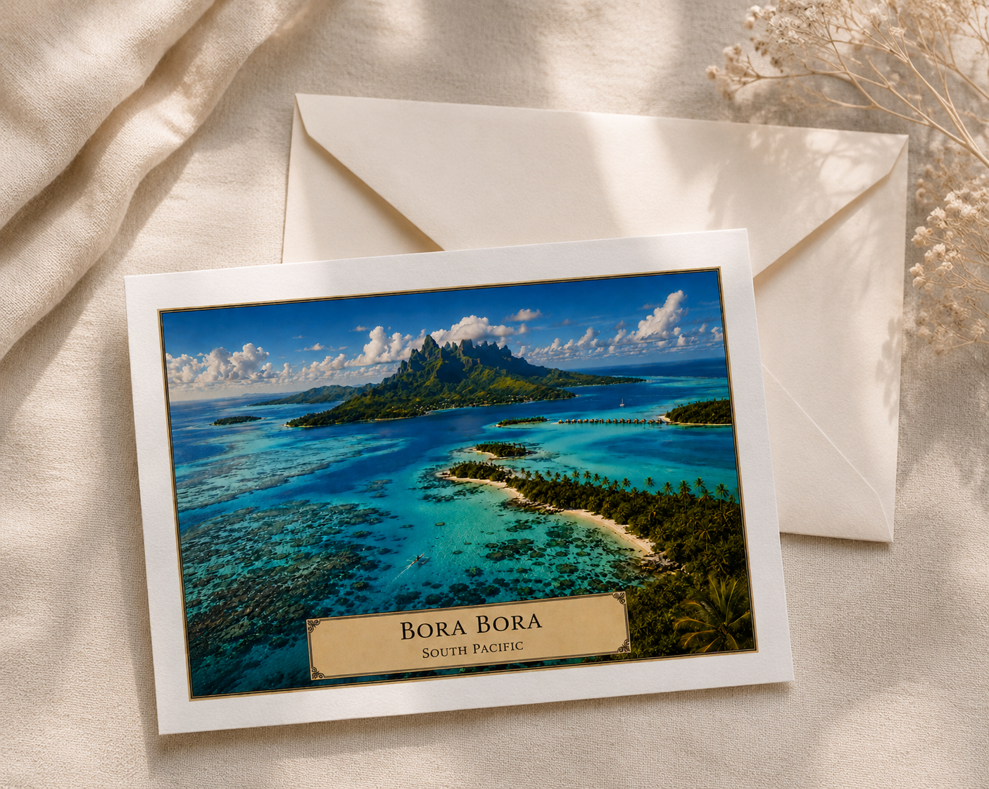 Bora Bora — Botanical Expedition Art Card