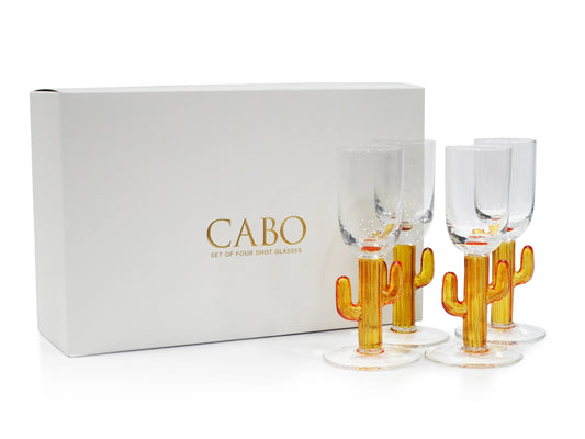 Cactus Shot Glass - Gold - Set of 4