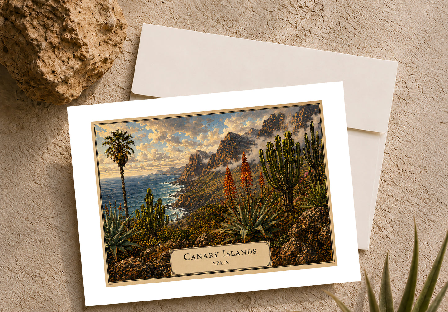 Canary Islands — Botanical Expedition Art Card