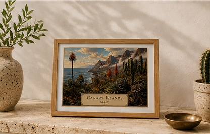 Canary Islands — Botanical Expedition Art Card