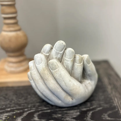 Cement Hands Cactus Succulent Planter - Large