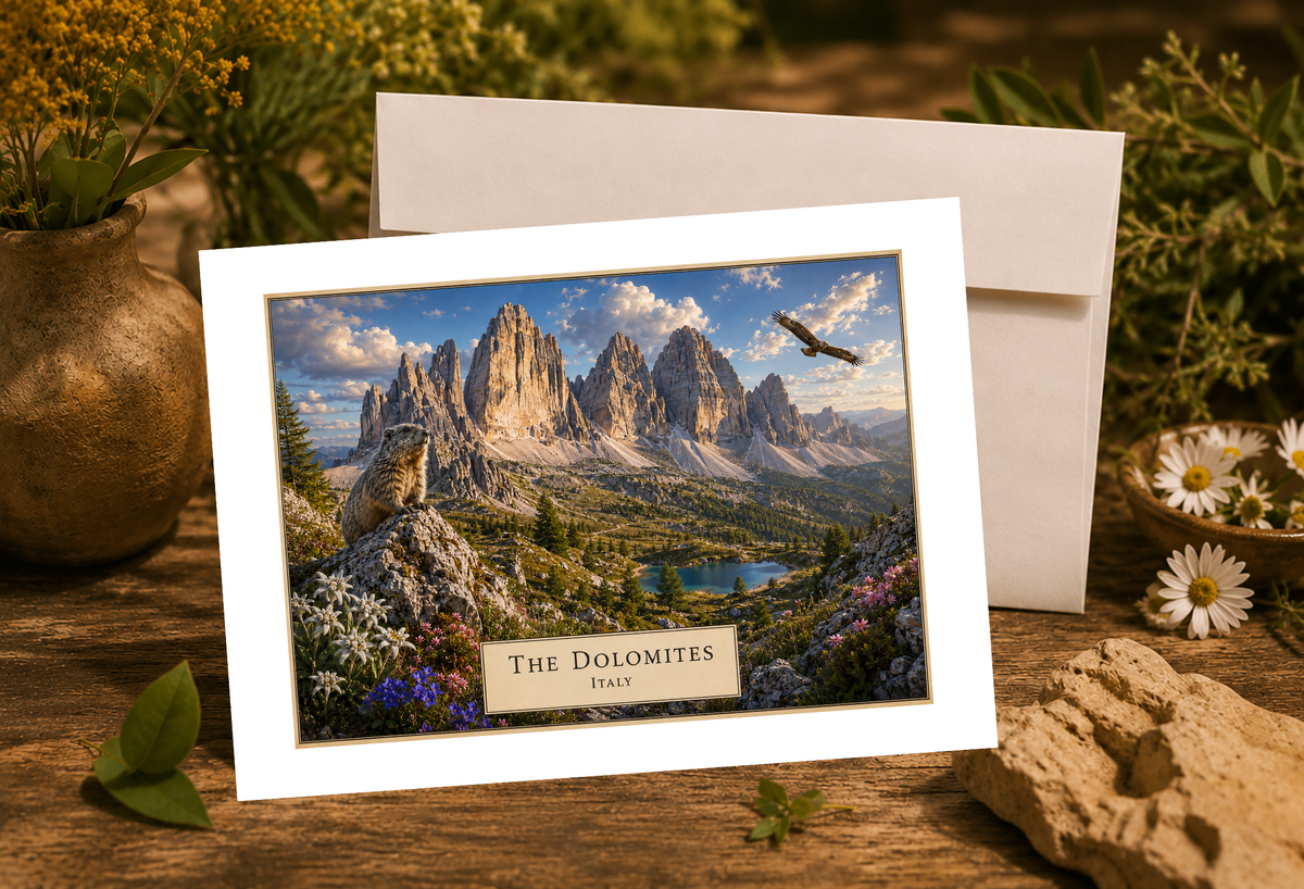 The Dolomites — Botanical Expedition Art Card