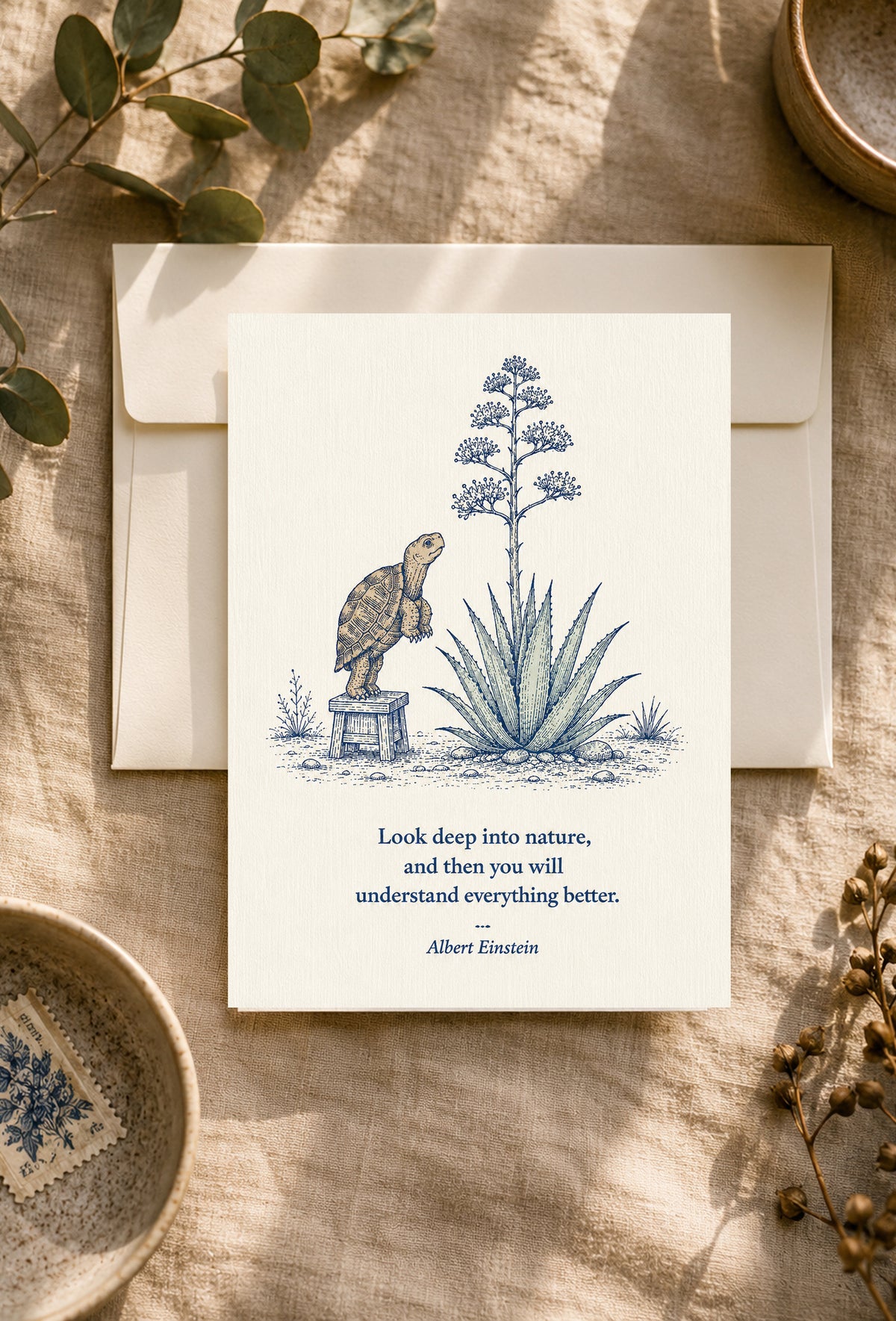 Turtle — Small Society Art Card