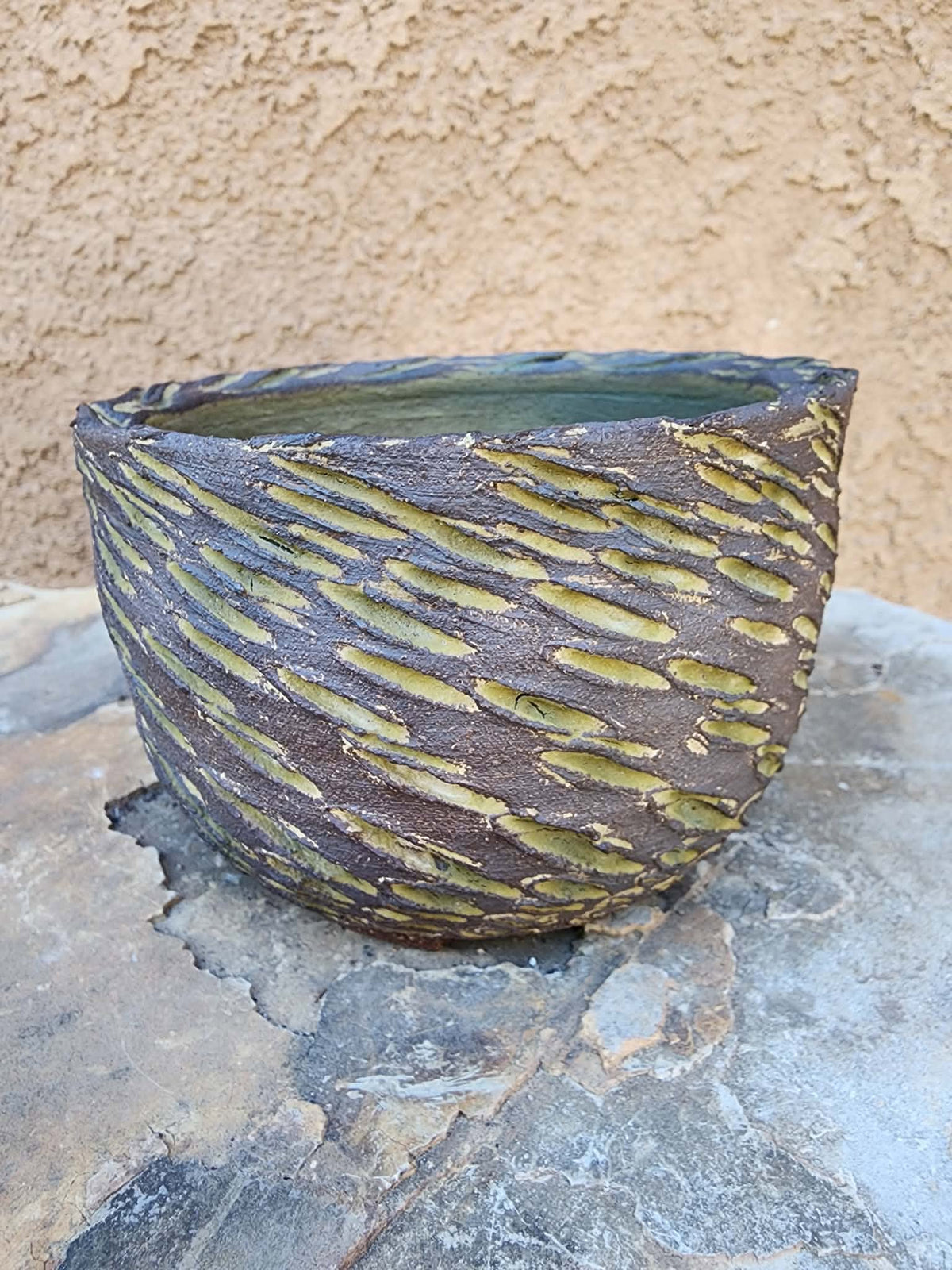 Handmade Pottery -Golden Fault Basin No. 227