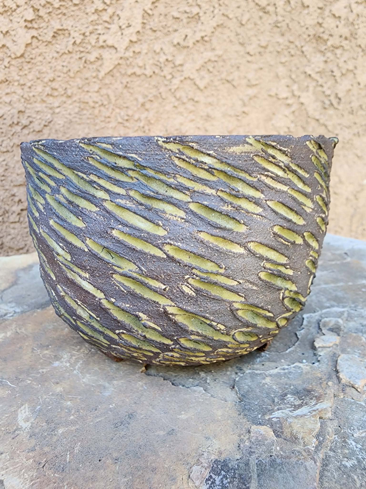 Handmade Pottery -Golden Fault Basin No. 227