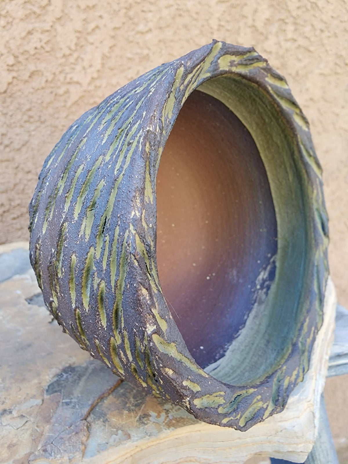 Handmade Pottery -Golden Fault Basin No. 227