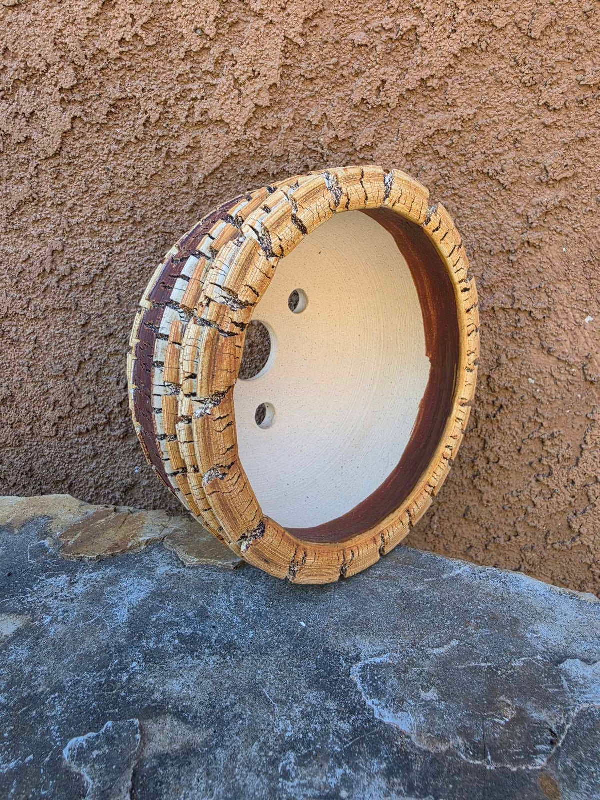 Handmade Pottery - Golden Strata Vessel No. 229