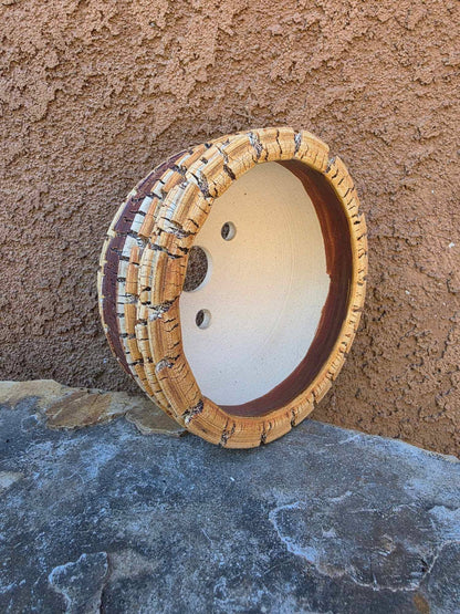 Handmade Pottery - Golden Strata Vessel No. 229
