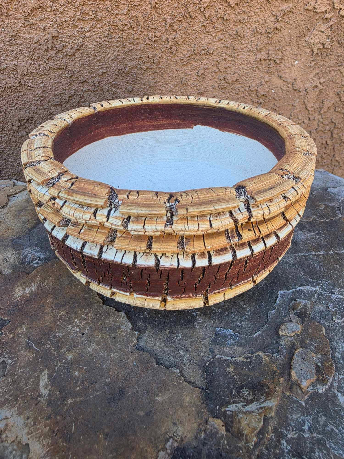 Handmade Pottery - Golden Strata Vessel No. 229
