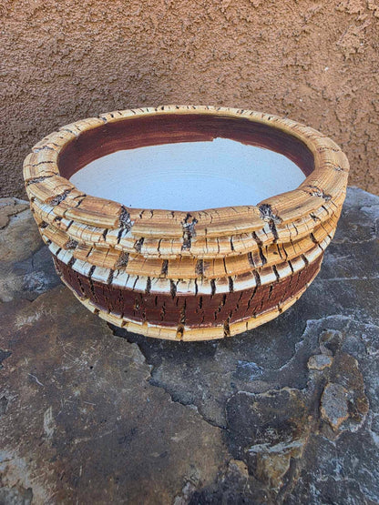 Handmade Pottery - Golden Strata Vessel No. 229