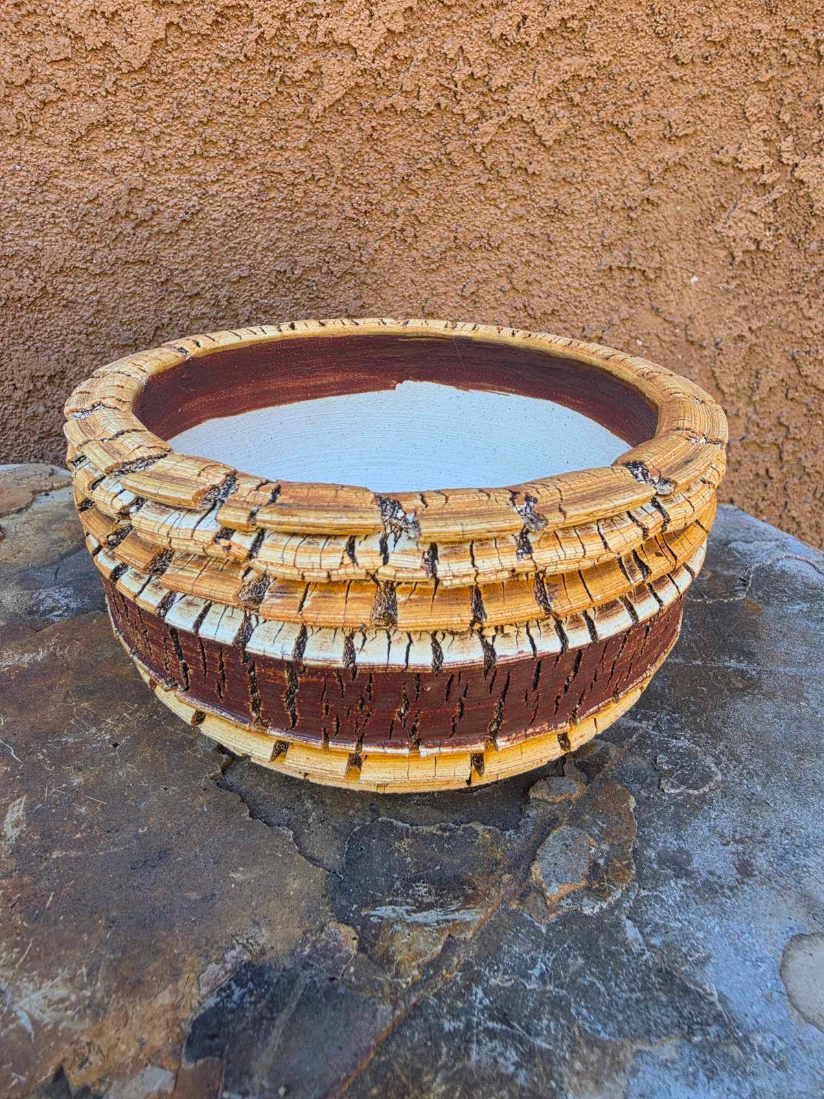 Handmade Pottery - Golden Strata Vessel No. 229