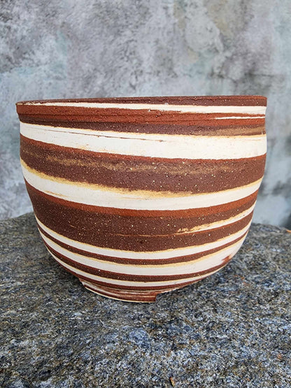 Handmade Pottery - Sediment Lines Planter No. 193
