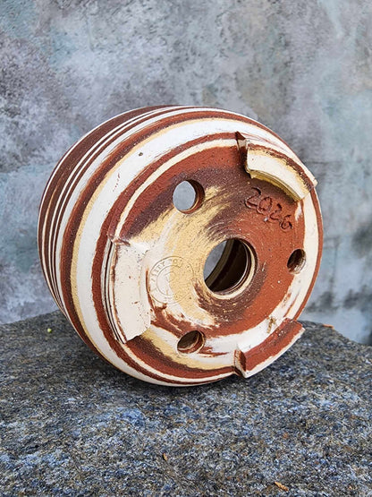Handmade Pottery - Sediment Lines Planter No. 193