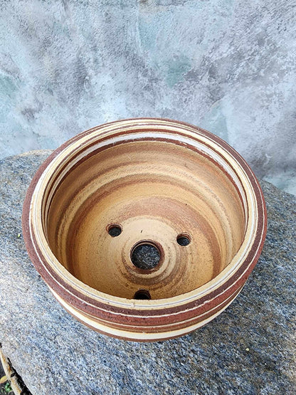Handmade Pottery - Sediment Lines Planter No. 193